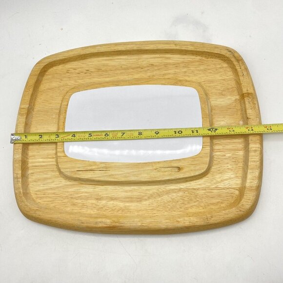 Vtg Goodwood Cheese Cracker Charcuterie Board Serving Tray Rectangular Wood - Picture 4 of 8